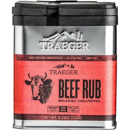 TRAEGER Beef Rub, Brown Sugar, Red Pepper Flavor, 825 oz Tin SPC169